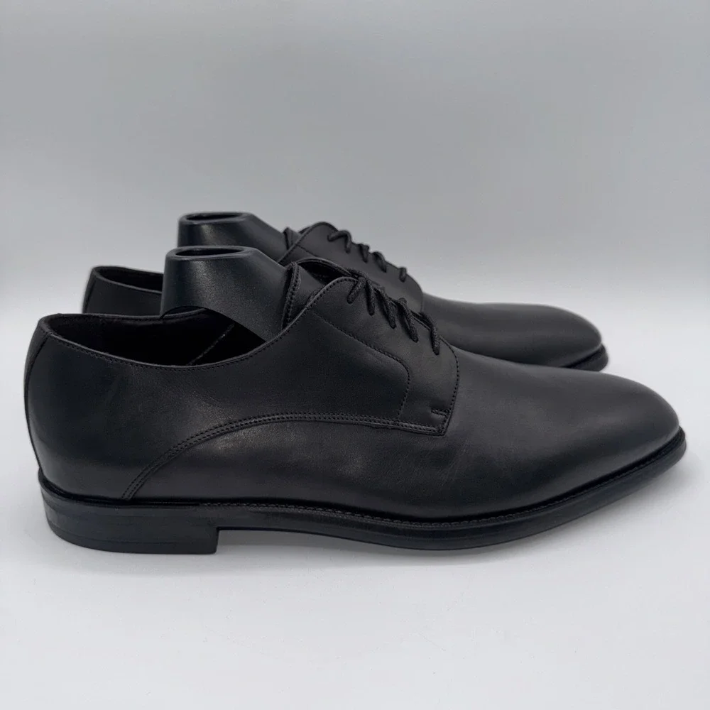 To Boot New York Amadeo Derby‎ Men's Size 8.5 Black Italian Leather